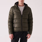 Water Repellent Windproof Quilted Coat // Olive