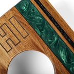 1ft x 2ft Gameday Teams Epoxy Resin Wood Compact Travel Cornhole Board Set