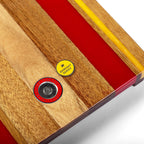 1ft x 2ft Gameday Teams Epoxy Resin Wood Compact Travel Cornhole Board Set