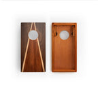 1ft x 2ft Graphic Wood Travel Cornhole Set | Classic Triangle Collection