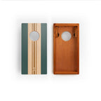 1ft x 2ft Graphic Wood Travel Cornhole Set | Coastal Surf Beach Collection