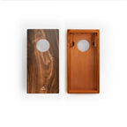 1ft x 2ft Graphic Wood Travel Cornhole Set | Organic Wood Pattern Collection