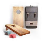 1ft x 2ft Graphic Wood Travel Cornhole Set | Organic Wood Pattern Collection