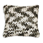 Sparrow & Wren Waffle Cotton Plaid Decorative Pillow 18" x 18" Granite