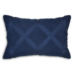Sparrow & Wren Diamond Embroidered Decorative Pillow 12" x 18"