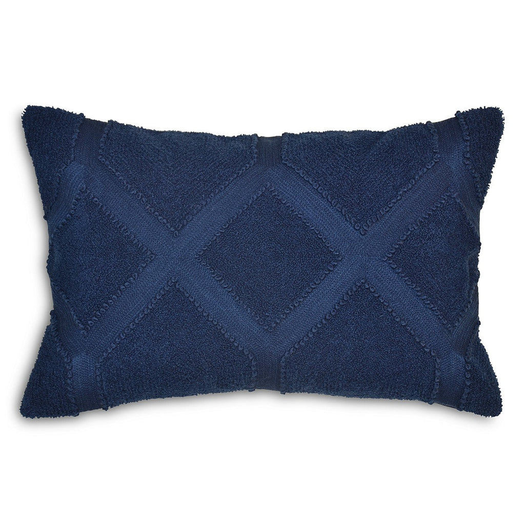 Sparrow & Wren Diamond Embroidered Decorative Pillow 12" x 18"