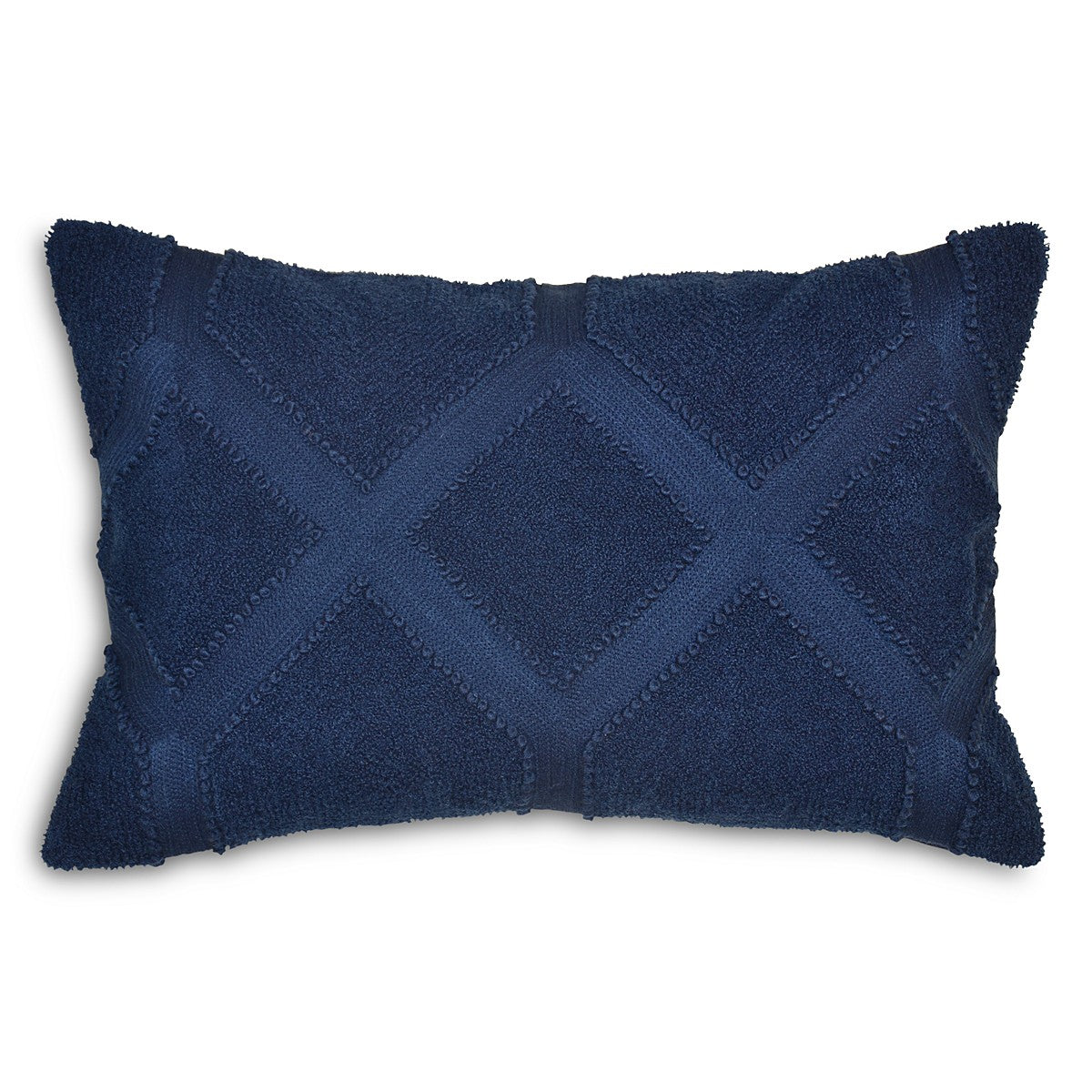 Sparrow & Wren Diamond Embroidered Decorative Pillow 12" x 18"