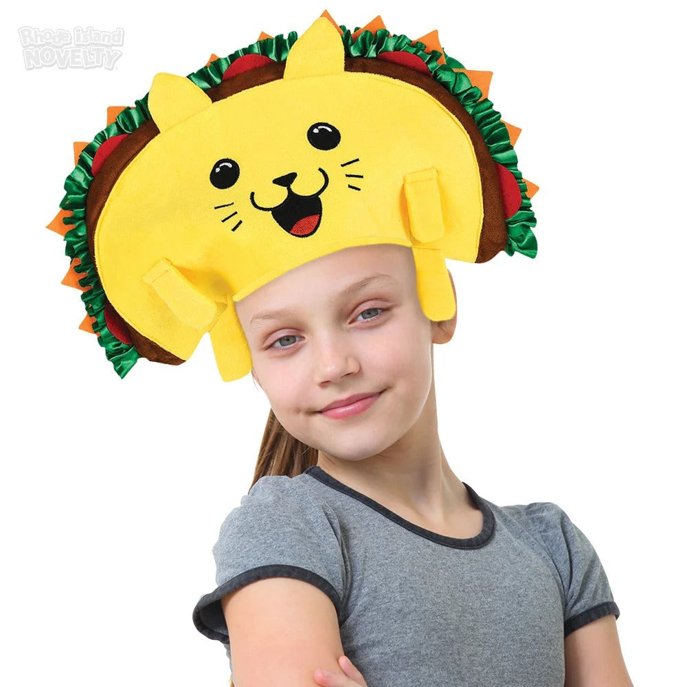 Plush Taco Cat Hat – Hilarious Party & Costume Accessory! 🌮🎉🐱
