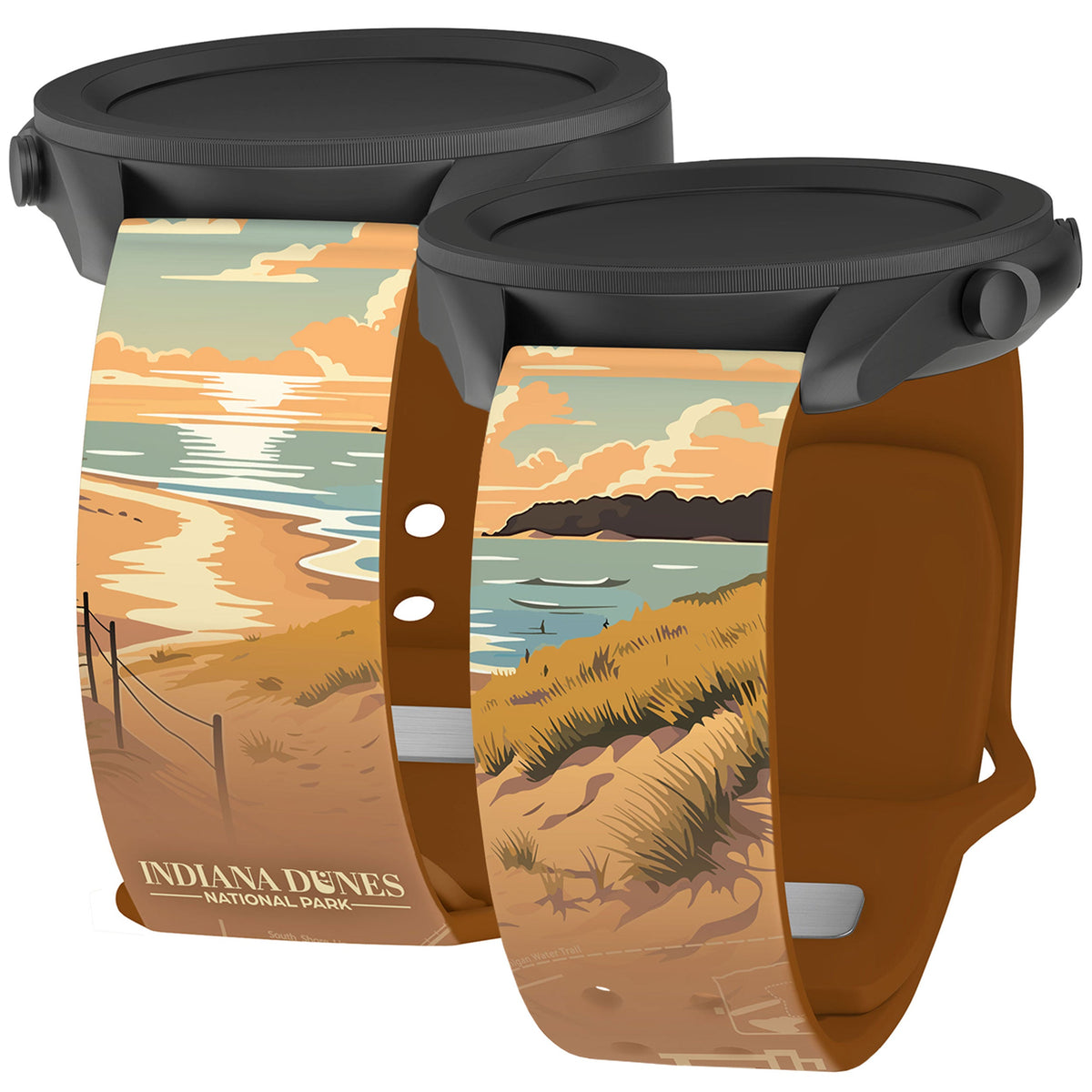 National Parks Indiana Dunes HD  Watchband for Samsung, Garmin, Fossil, and More