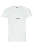 Saint Laurent Men White Cotton T-Shirt