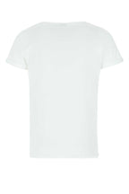 Saint Laurent Men White Cotton T-Shirt