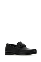 Salvatore Ferragamo Men Black Leather Loafers