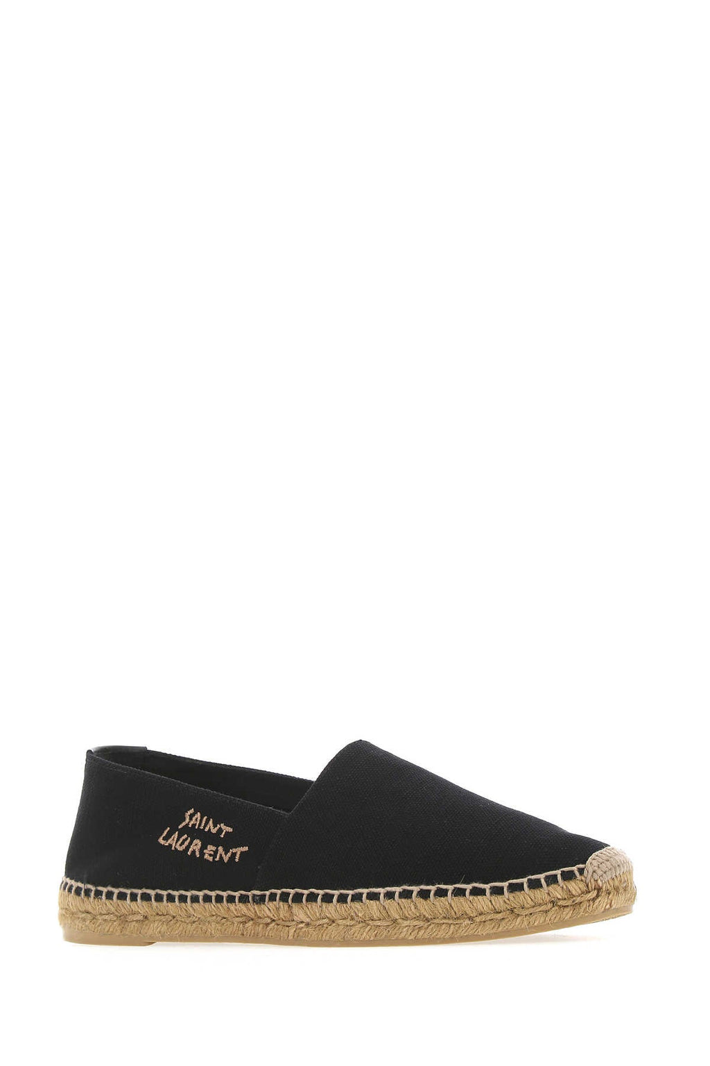 Saint Laurent Men Black Canvas Espadrilles