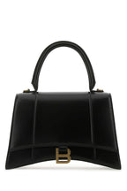 Balenciaga Women Black Leather Medium Hourglass Handbag