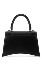 Balenciaga Women Black Leather Medium Hourglass Handbag