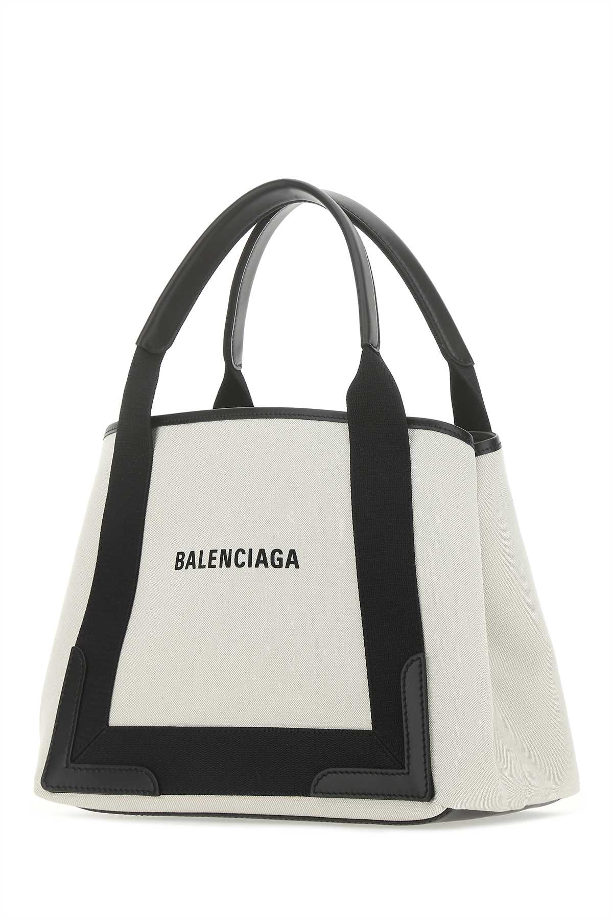 Balenciaga Women Two-Tone Canvas Handbag