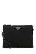 Prada Men Black Re-Nylon Clutch
