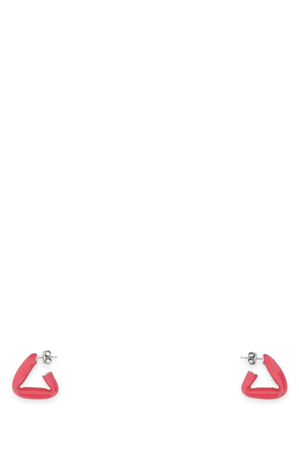 Bottega Veneta Women Fuchsia 925 Silver Fold Earrings