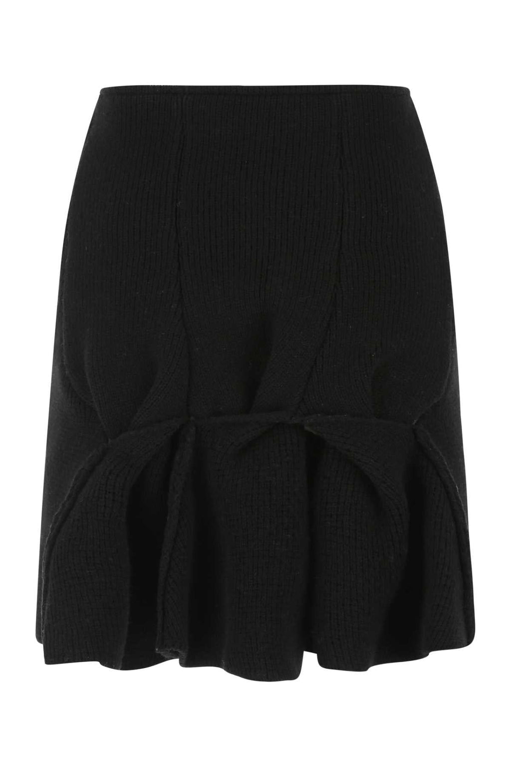 Bottega Veneta Women Black Wool Blend Skirt