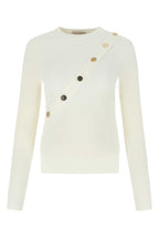 Alexander Mcqueen Women Ivory Stretch Viscose Sweater