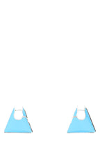 Bottega Veneta Women Light Blue Silver Essentials Earrings