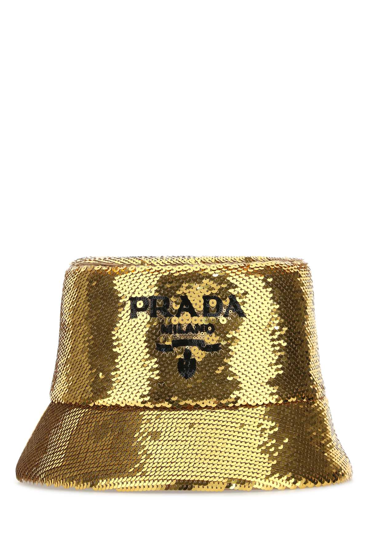 Prada Women Gold Sequins Bucket Hat