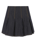 Bottega Veneta Women Dark Blue Denim Mini Skirt
