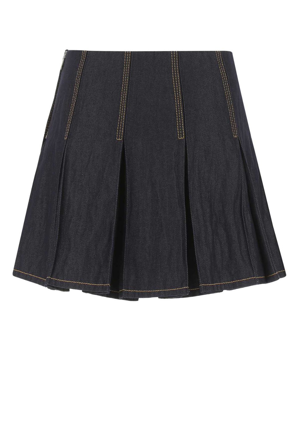 Bottega Veneta Women Dark Blue Denim Mini Skirt