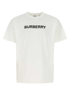Burberry Men White Cotton T-Shirt