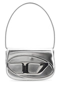 Diesel Women Silver Leather 1Dr Shoulder Bag
