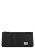 Dolce & Gabbana Men Black Leather Card Holder