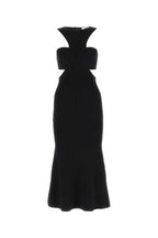 Alexander Mcqueen Women Black Viscose Blend Dress