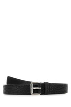 Prada Men Black Leather Belt