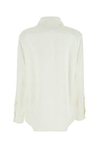 Bottega Veneta Women Ivory Satin Shirt