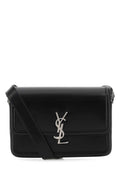 Saint Laurent Men Black Leather Solferino Shoulder Bag