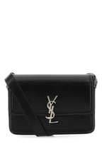 Saint Laurent Men Black Leather Solferino Shoulder Bag
