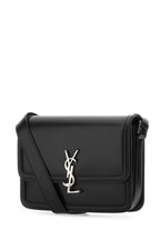 Saint Laurent Men Black Leather Solferino Shoulder Bag
