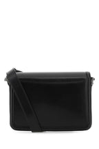 Saint Laurent Men Black Leather Solferino Shoulder Bag