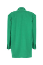 Valentino Garavani Women Green Crepe Couture Oversize Blazer