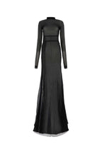 Ann Demeulemeester Women Black Cotton Blend Long Dress