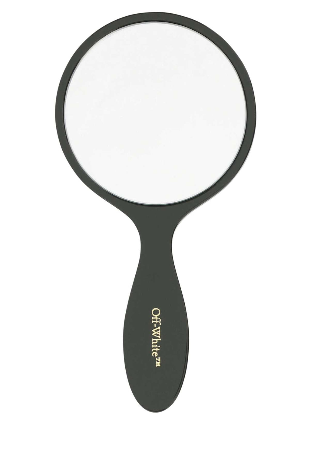 Off White Unisex Army Green Acetate Bookish Hand Mirror
