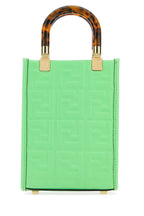 Fendi Women Green Leather Mini Sunshine Handbag