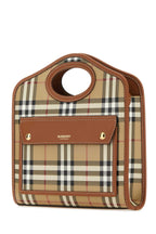 Burberry Women Printed Canvas And Leather Mini Pocket Handbag
