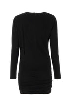 Versace Women Black Stretch Viscose Mini Dress