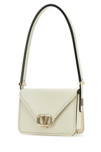 Valentino Garavani Women Ivory Leather Vlogo Crossbody Bag