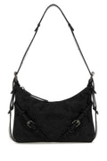 Givenchy Women Black Fabric Mini Voyou Shoulder Bag