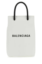 Balenciaga Women White Leather Phone Case