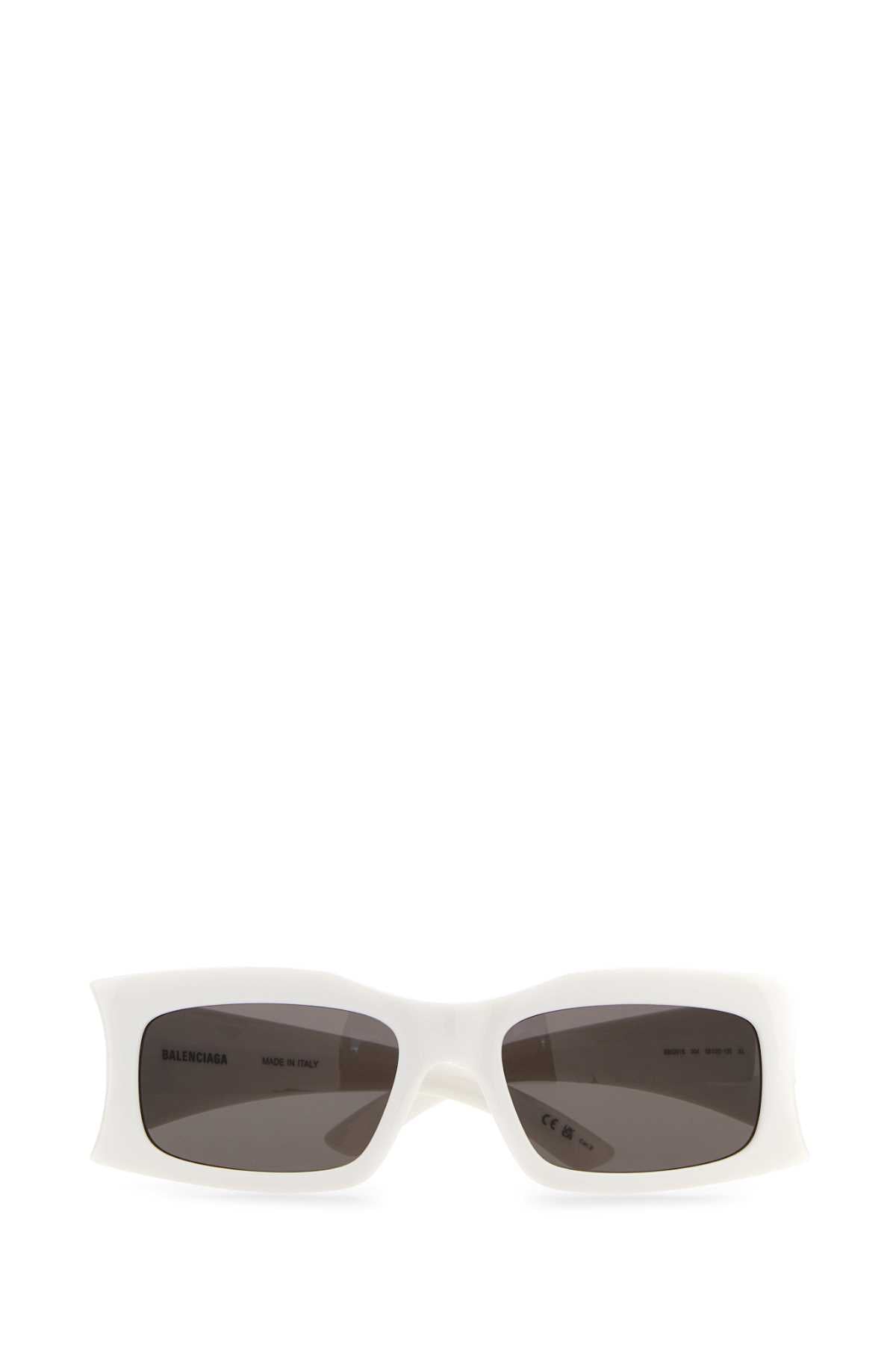 Balenciaga Unisex White Acetate Sunglasses