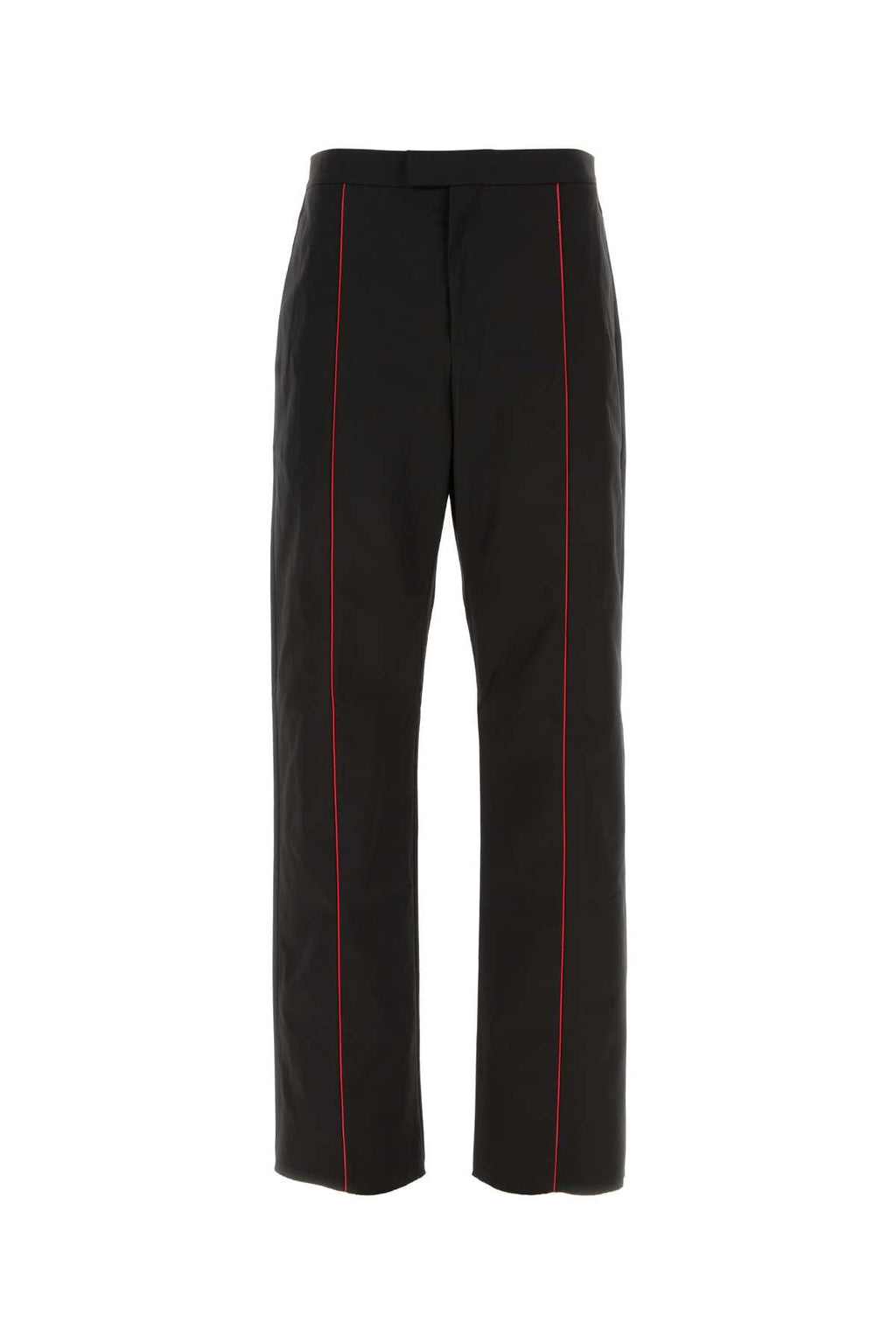 Salvatore Ferragamo Men Black Polyester Blend Pant