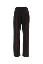Salvatore Ferragamo Men Black Polyester Blend Pant